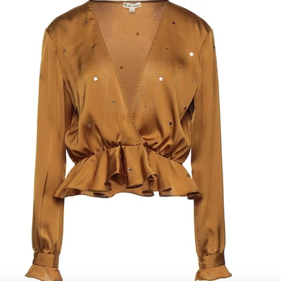 For Love and Lemons twinkle top camel L - Picture 1 of 8